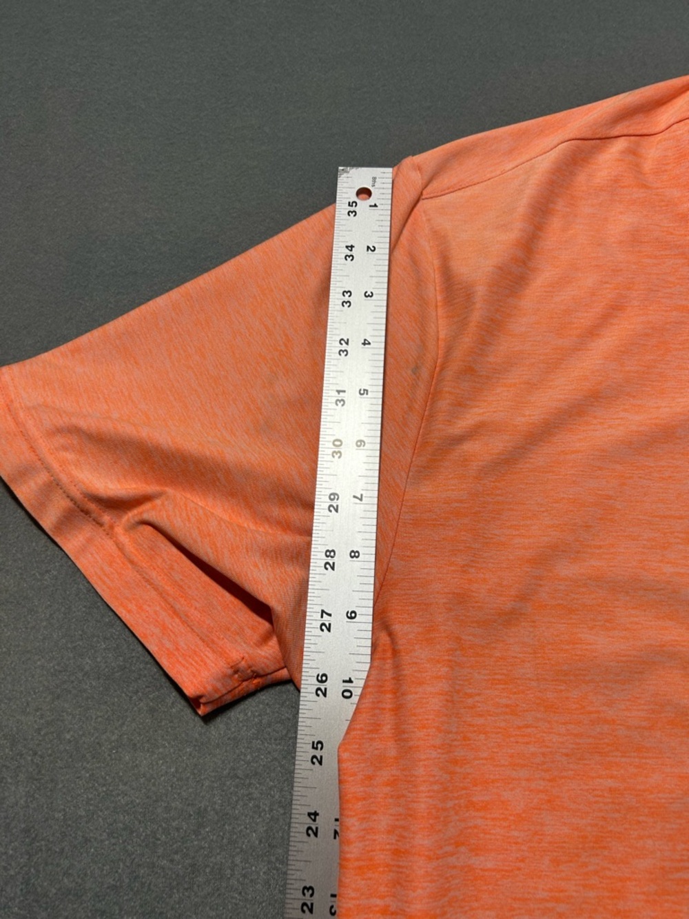 Under Armour Men’s Coral-Orange Polo Golf Shirt - Picture 5 of 14